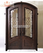 Wrought iron entrance doors