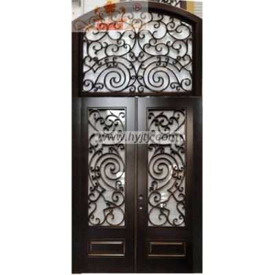 Wrought iron entrance doors